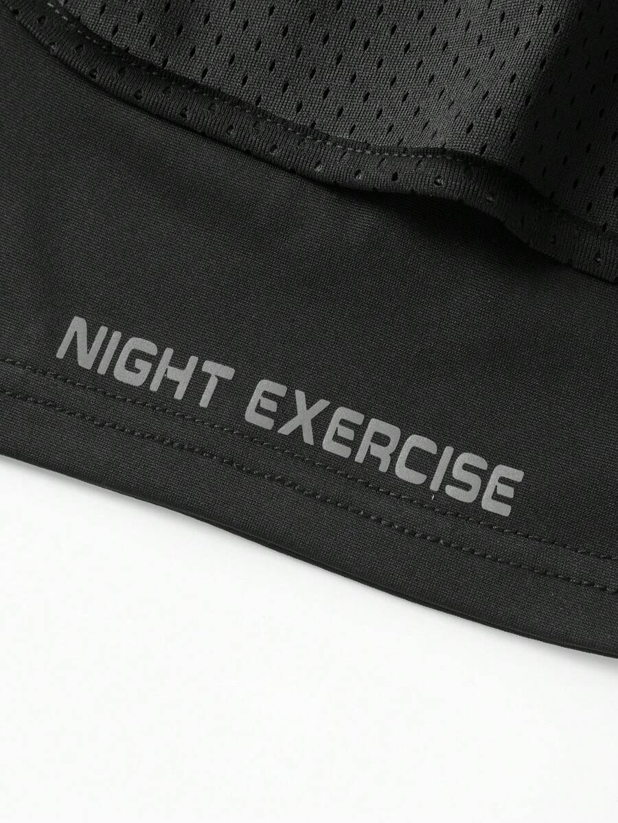 Fitness & Nutrition Lab - Black Breathable Tank Top And Shorts