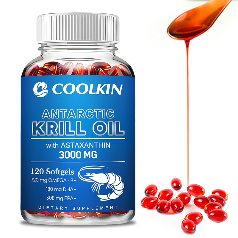 Antarctic Krill Oil 3000mg - O - Omega 3 Fish Oil บทวิจารณ์และราคา