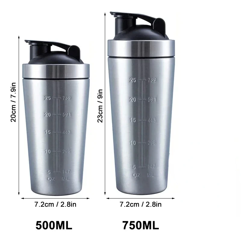 Stainless Steel Protein Shaker - Nutrition And Fitness บทวิจารณ์และราคา