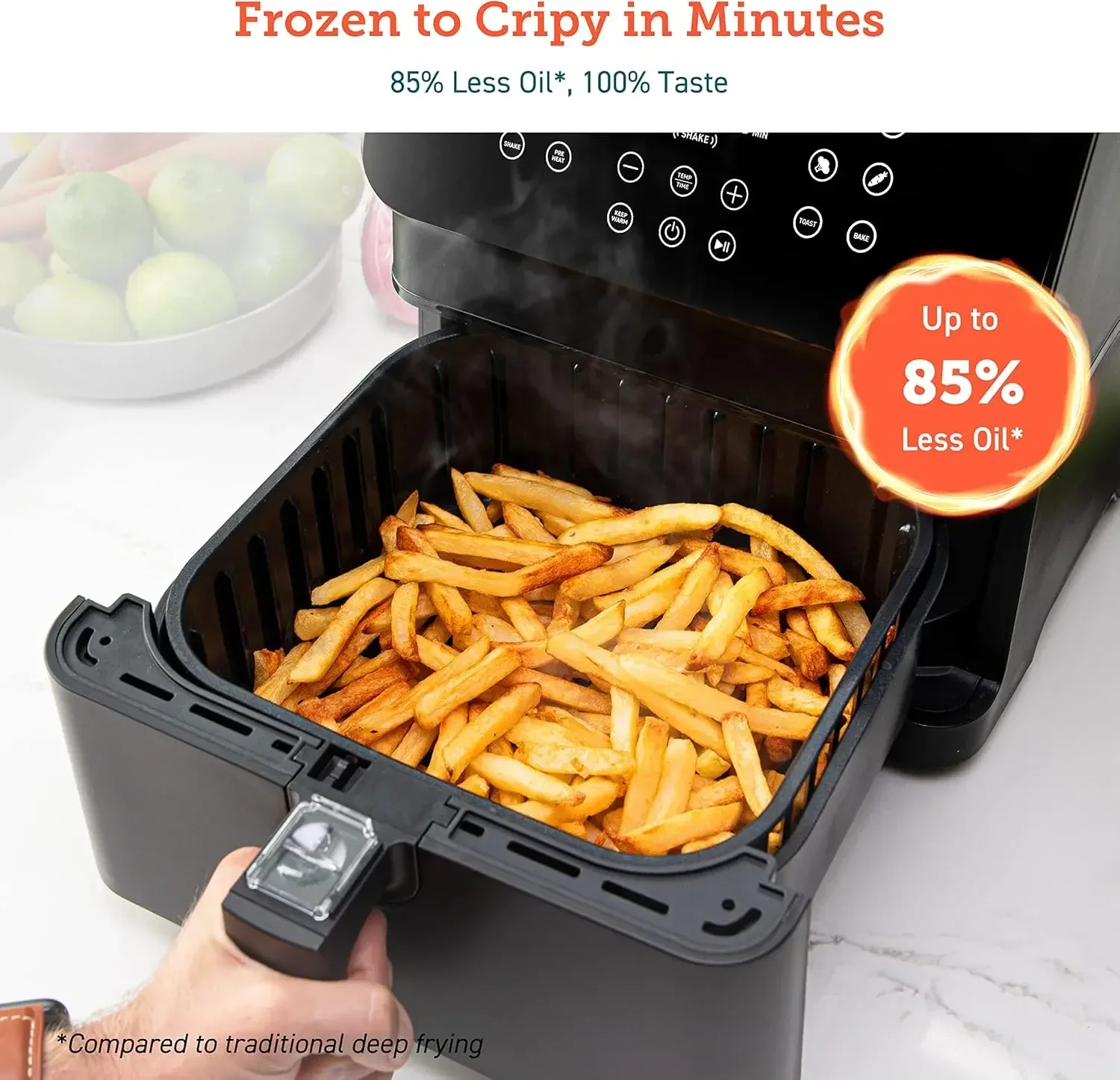 12-in-1 Air Fryer 5.8QT, Toast - Nutrition & Fitness Hub Photos บทวิจารณ์และราคา