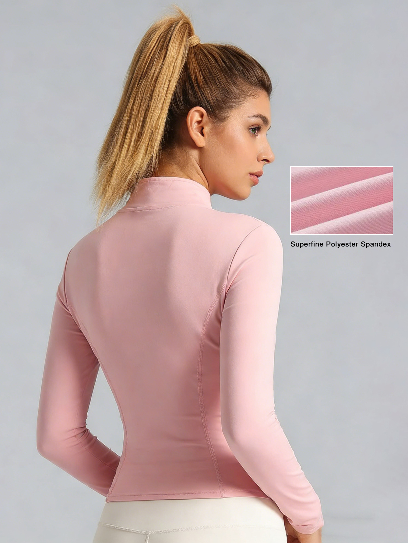 New Women Light pink Yoga Coat - Fitness & Nutrition Lab บทวิจารณ์และราคา