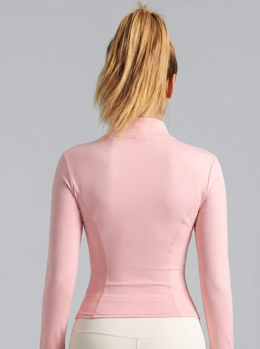 New Women Light pink Yoga Coat - Fitness & Nutrition Lab บทวิจารณ์และราคา