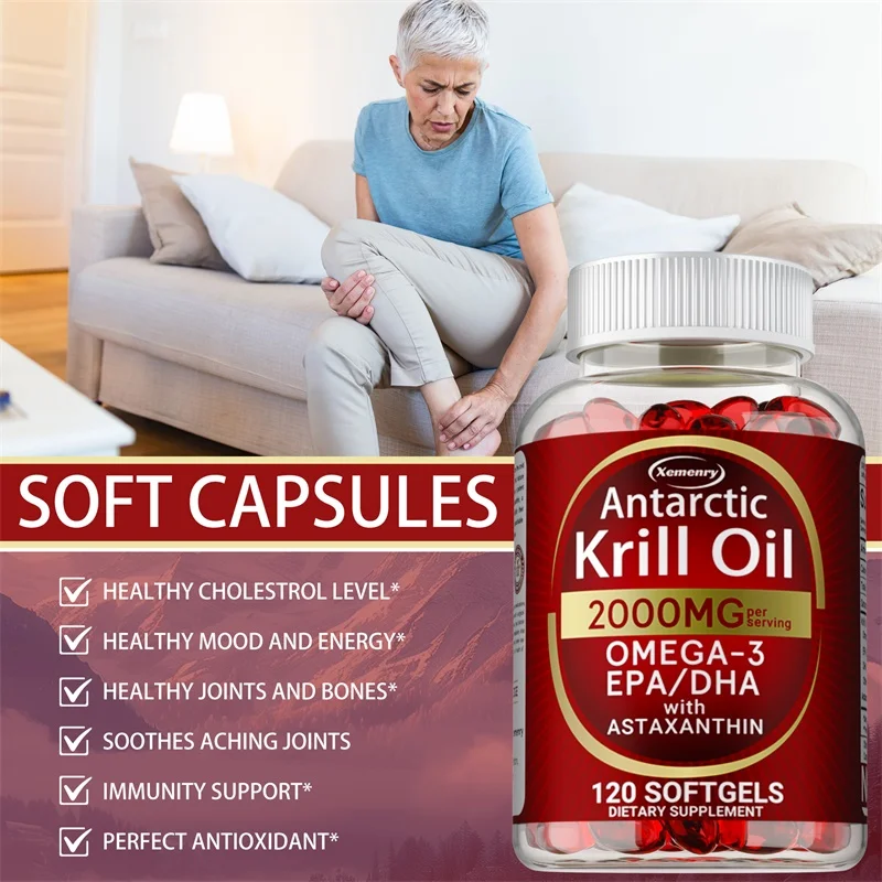 Antarctic Krill Oil Capsules - - Omega 3 Fish Oil บทวิจารณ์และราคา