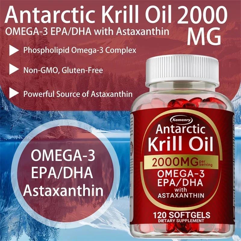 Antarctic Krill Oil Capsules - - Omega 3 Fish Oil บทวิจารณ์และราคา