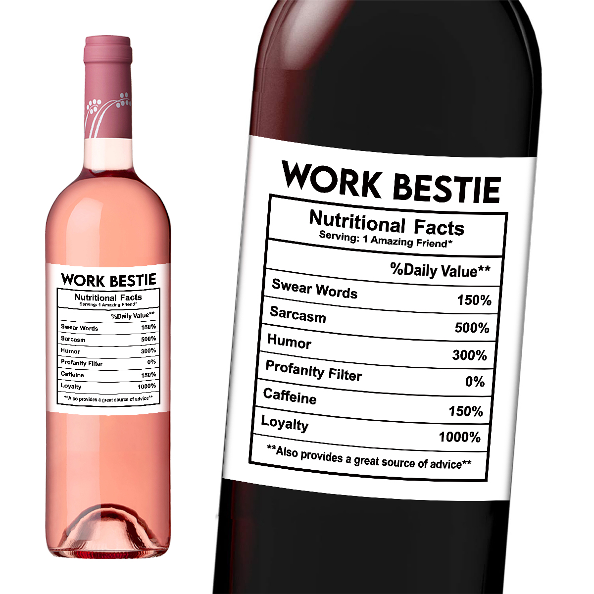 4pcs Funny Work Bestie Wine Bo - Nutrition & Fitness Hub Photos บทวิจารณ์และราคา
