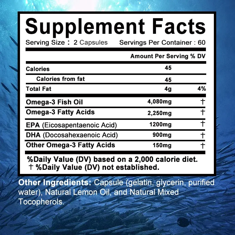 Omega 3 Fish Oil - Supports Ne - Omega 3 Fish Oil บทวิจารณ์และราคา
