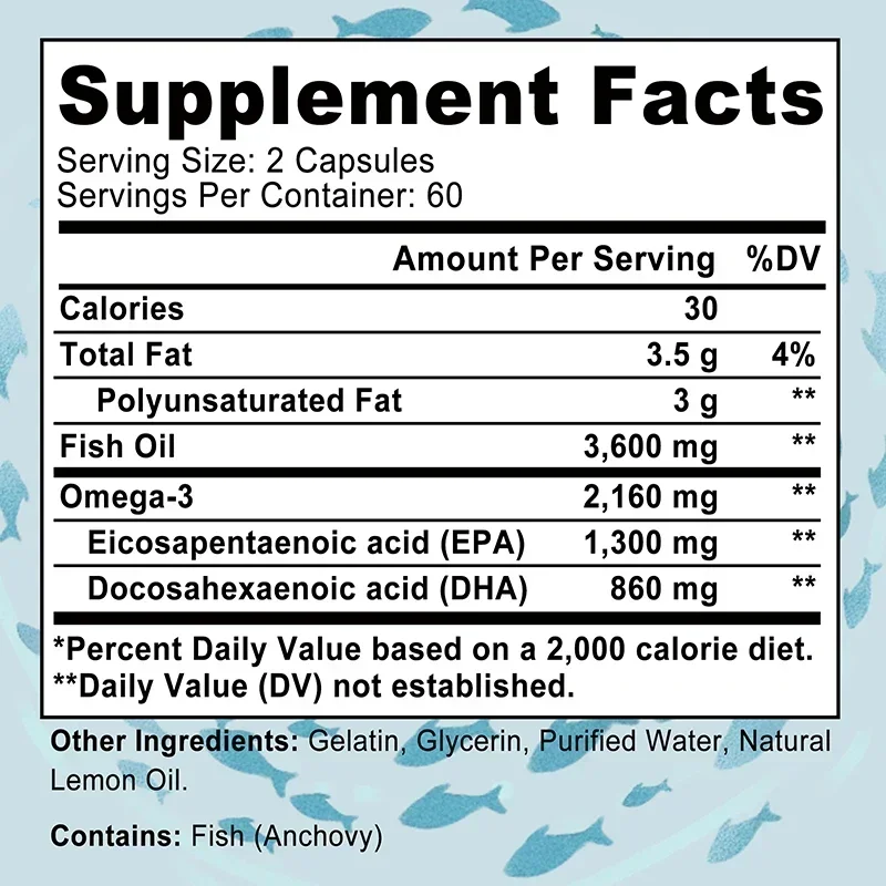 Omega 3 Fish Oil - Supports Ey - Omega 3 Fish Oil บทวิจารณ์และราคา
