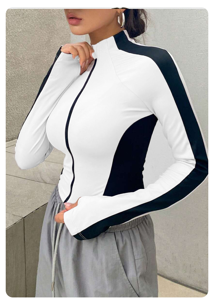 Yoga Clothes Stand Up Collar J - Fitness & Nutrition Lab บทวิจารณ์และราคา