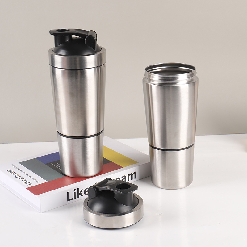 Stainless Steel Protein Shaker - Nutrition And Fitness บทวิจารณ์และราคา