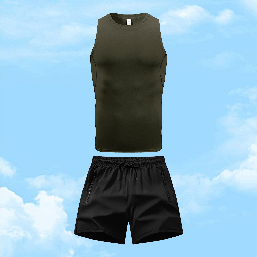 Men's Casual Sportswear Set Qu - Fitness & Nutrition Lab บทวิจารณ์และราคา