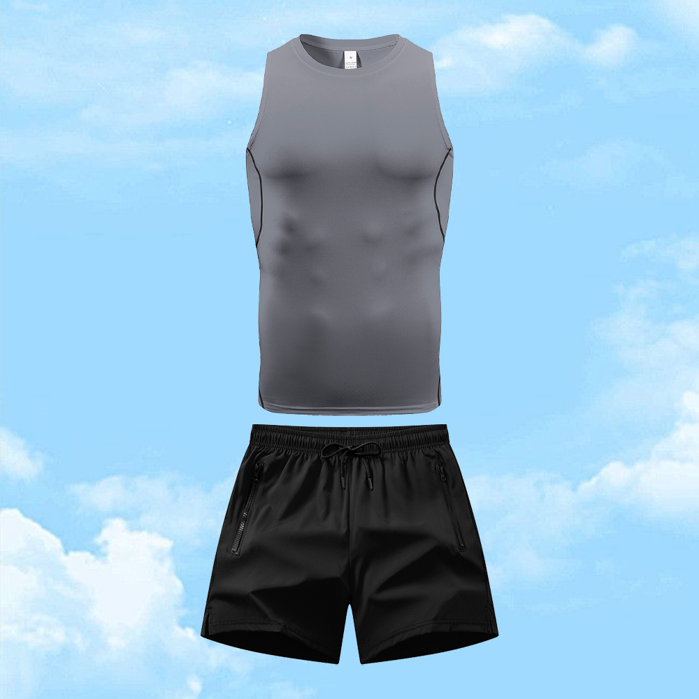 Men's Casual Sportswear Set Qu - Fitness & Nutrition Lab บทวิจารณ์และราคา