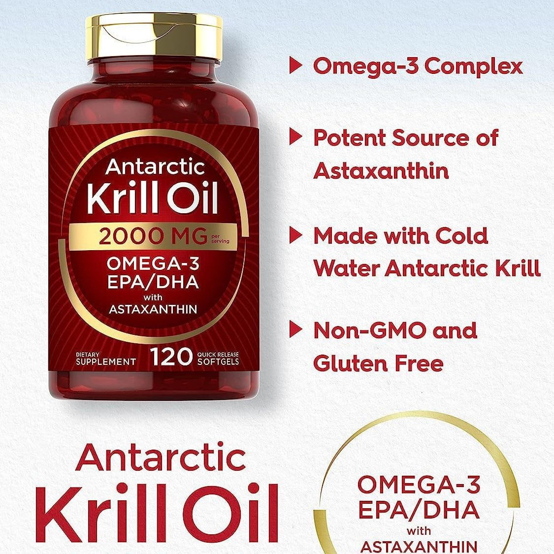 Krill oil soft capsules supple - Nutrition Fitness Supplements บทวิจารณ์และราคา
