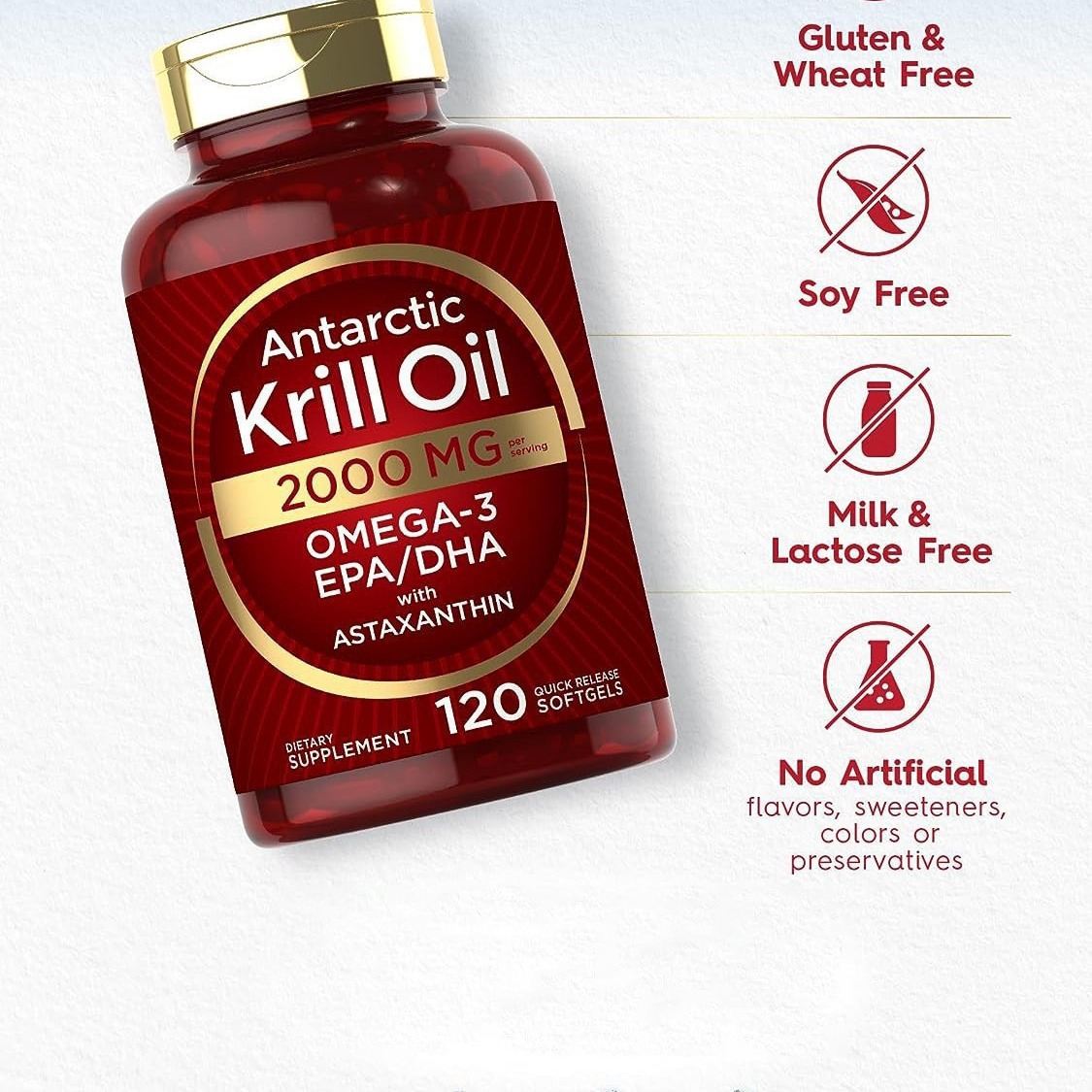 Krill oil soft capsules supple - Nutrition Fitness Supplements บทวิจารณ์และราคา